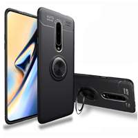 Oneplus 7 pro Back Cover Rotating Ring Ultra-Thin 360 degree Kickstand Soft Silicone Frosting Shockproof Protection Cover, Fit Magnetic Car Mount Protective Case Buy Online India