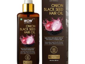 Wow Onion Hair Oil: WOW Skin Science Onion Black Seed Oil Ultimate Hair Care Kit (Shampoo + Hair Conditioner + Hair Oil) For 2020