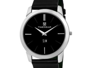 Leather Watch for Men: Buy TIMEWEAR Analog Black Dial Men’s Watch at Best Price For 2020
