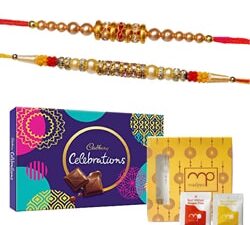 Rakhi for Bhaiya with Celebration Gift Pack – Rakhi with chocolate hamper Combo – Rakhi Fest For Brother