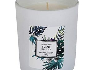 Buy Wax Scented Candles, White Delicate Lavender-2021