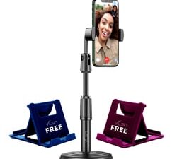 Buy Best Mobile Tripod stand and Holder Help For Online Classes Table Bed Youtuber Video Recording Suitable for All Smartphones-2021