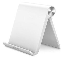 Best Striff Multi Angle Mobile Stand. Phone Holder for all smartphones. Perfect for Bed, Office, Home, Gift and Desktop (White)-2021