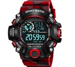 Best Shocknshop Digital Sport Watch (Black Dial Watch for Men’s Boys-Red)-2022