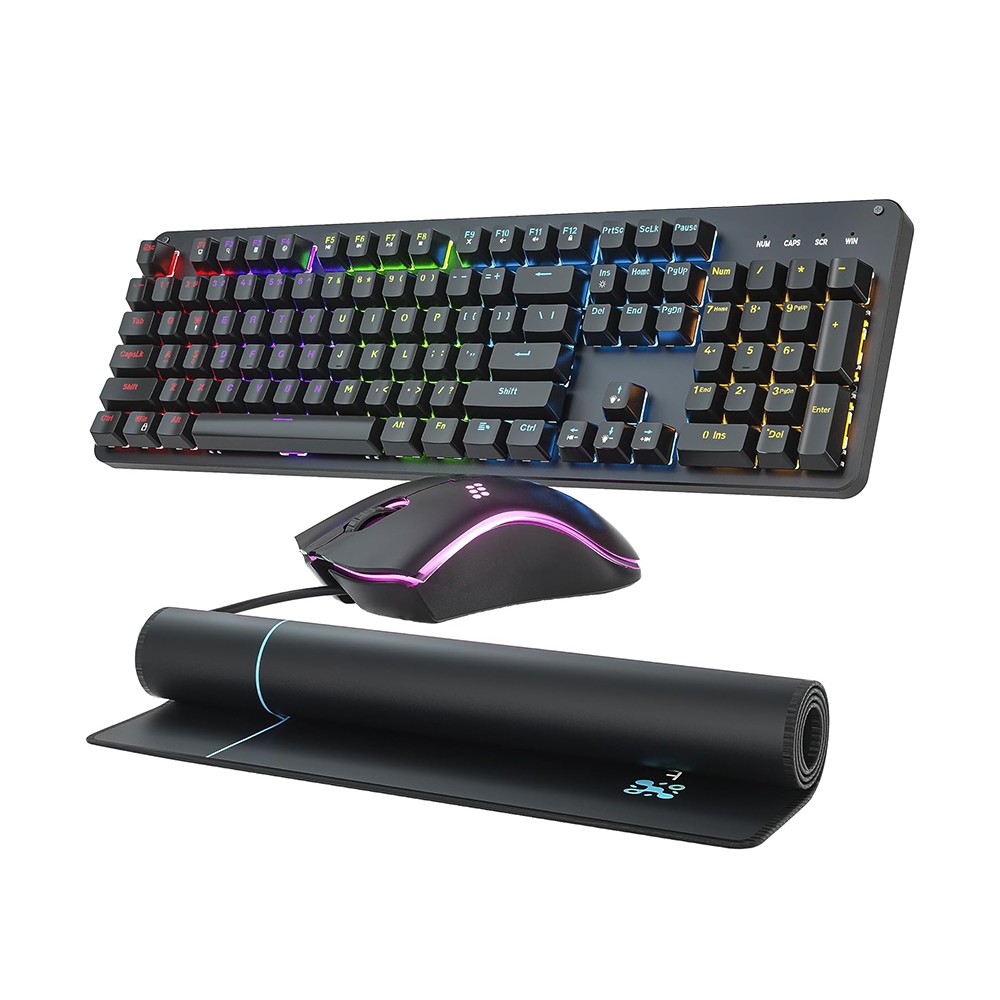 Gaming Keyboard Gaming Mouse with Mouse Pad Combo